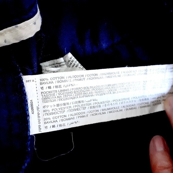 Mango Basics Womens Chino Navy Blue 100% Cotton Turn Up Hem Shorts Size 4 - Picture 7 of 9